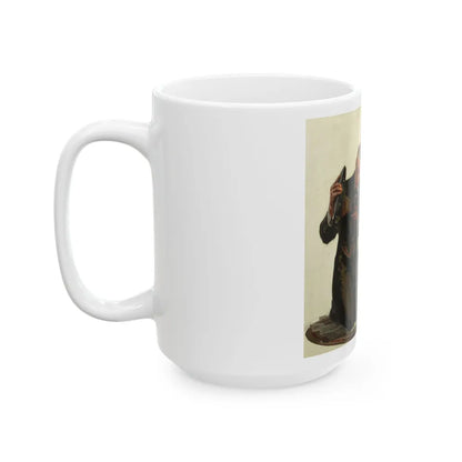 A Tired Gentleman - White Coffee Mug-Go Mug Yourself