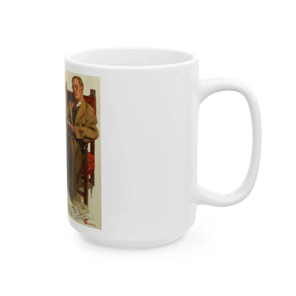 A Tired Gentleman - White Coffee Mug-Go Mug Yourself