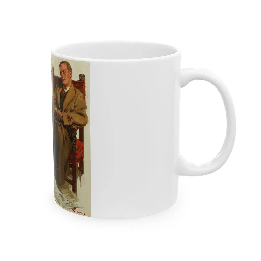 A Tired Gentleman - White Coffee Mug-Go Mug Yourself