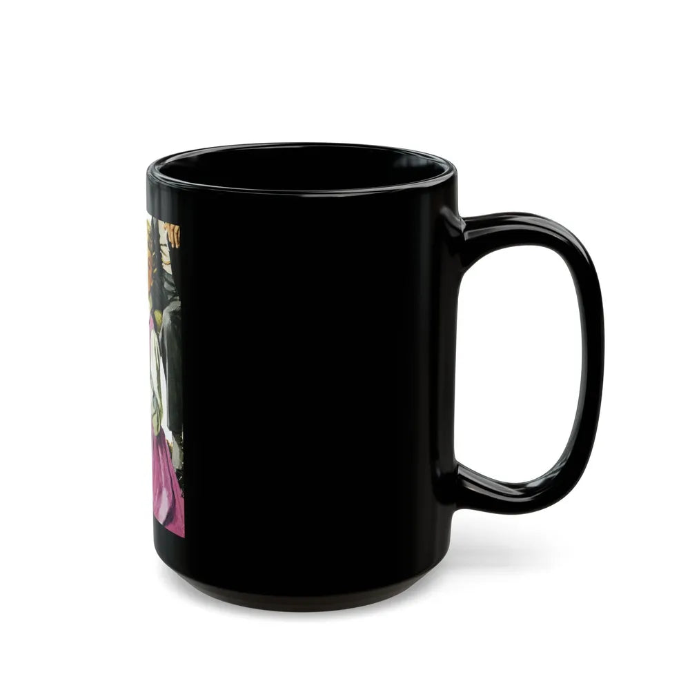 A Touch of Courage, Good Housekeeping, June 1949 - Black Coffee Mug-Go Mug Yourself