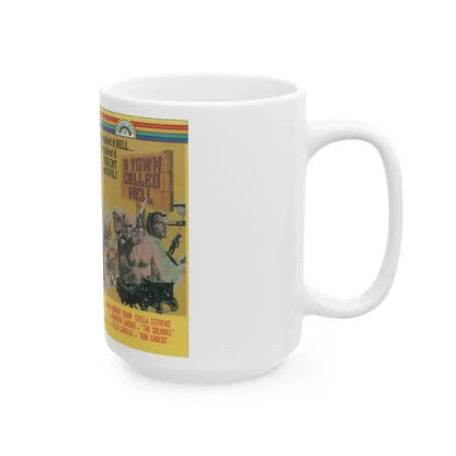 A TOWN CALLED HELL (VHS COVER) - White Coffee Mug - Go Mug Yourself