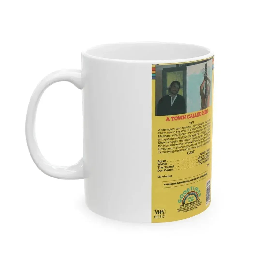 A TOWN CALLED HELL (VHS COVER) - White Coffee Mug - Go Mug Yourself