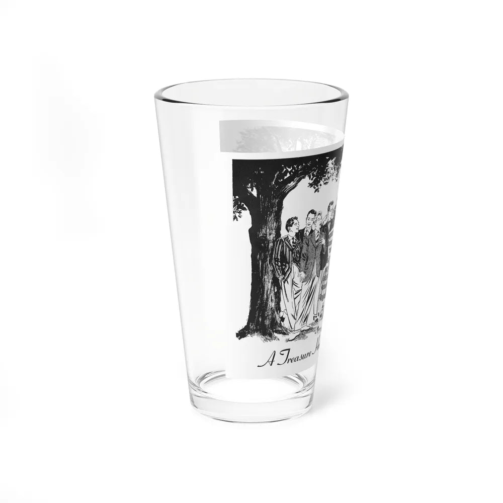 A Treasure Hunt on a Flowery Trail, 1940 (Magazine Illustration) Pint Glass 16oz-Go Mug Yourself