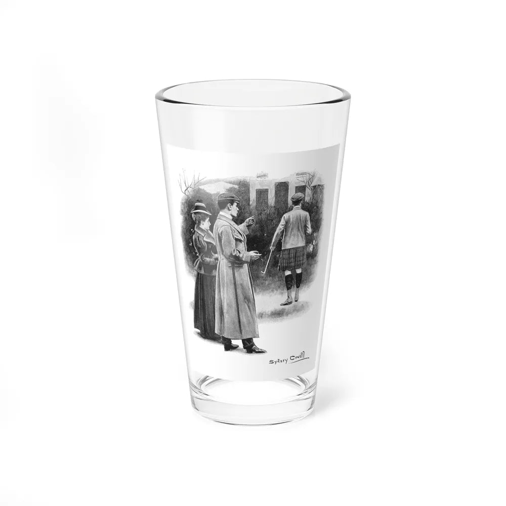 A Tribute Of Souls by Robert Hichens and Lord F Hamilton (1), The Pall Mall Magazine, 1897 (Magazine Illustration) Pint Glass 16oz-16oz-Go Mug Yourself