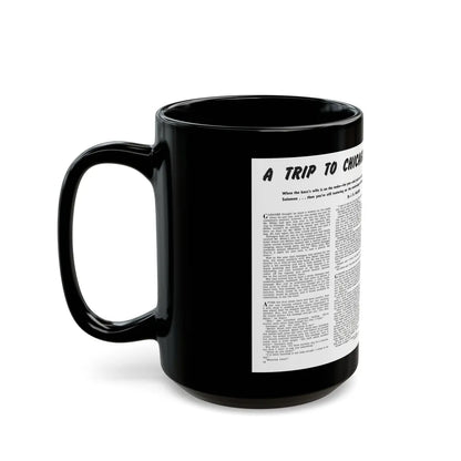 A Trip To Chicago, Mr. magazine, March 1952 - Black Coffee Mug-Go Mug Yourself