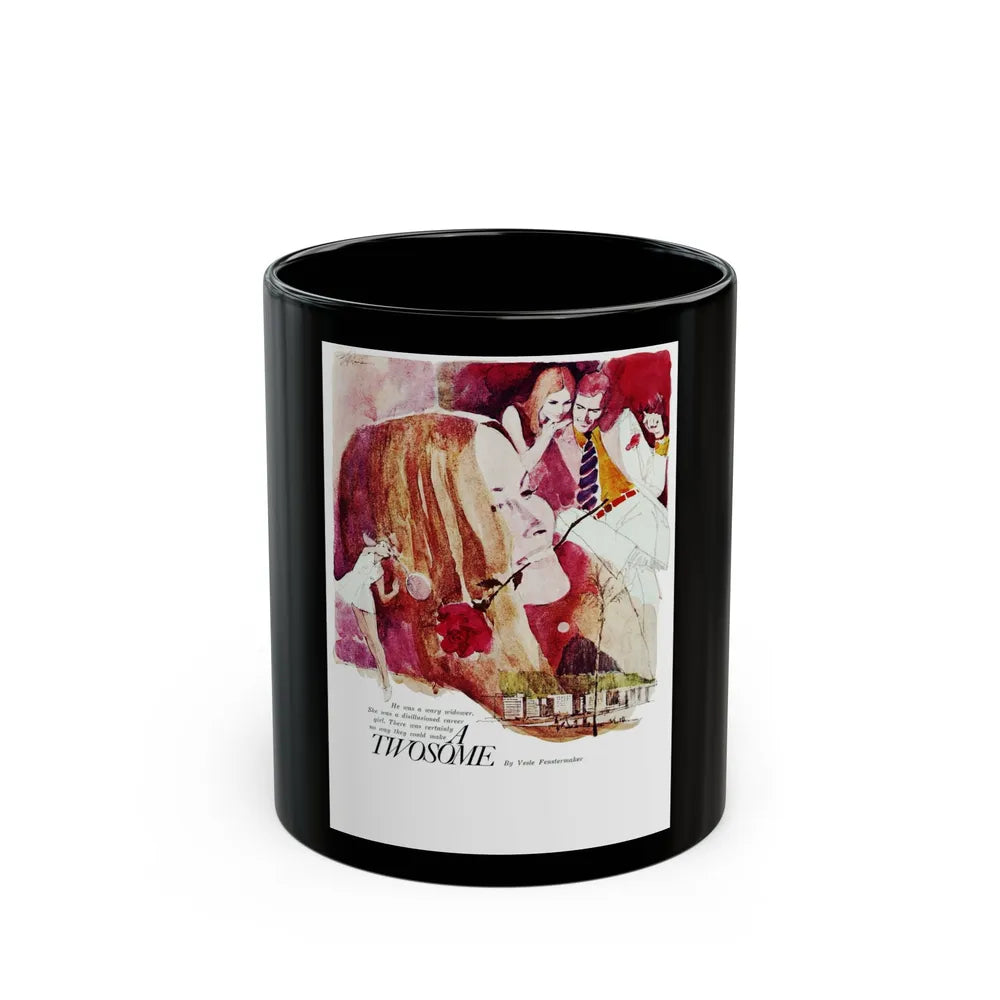 A Twosome, Chatelaine, June 1970 - Black Coffee Mug-11oz-Go Mug Yourself