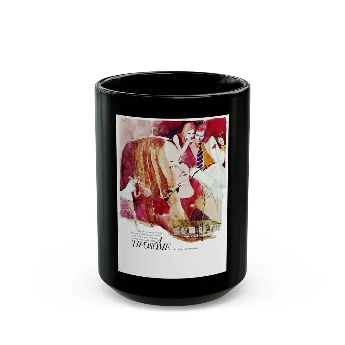 A Twosome, Chatelaine, June 1970 - Black Coffee Mug 15oz - Go Mug Yourself