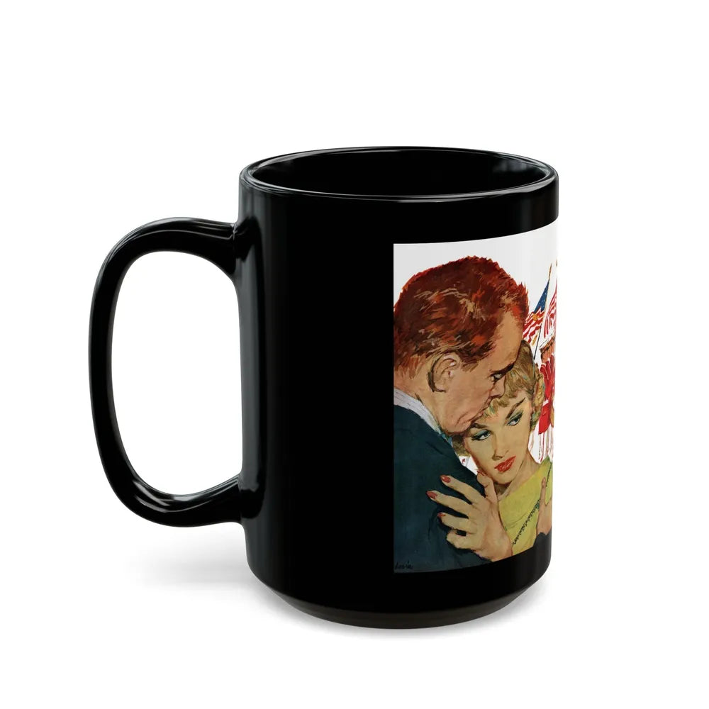 A Very Dear Friend, McCall's, June 1956 - Black Coffee Mug-Go Mug Yourself