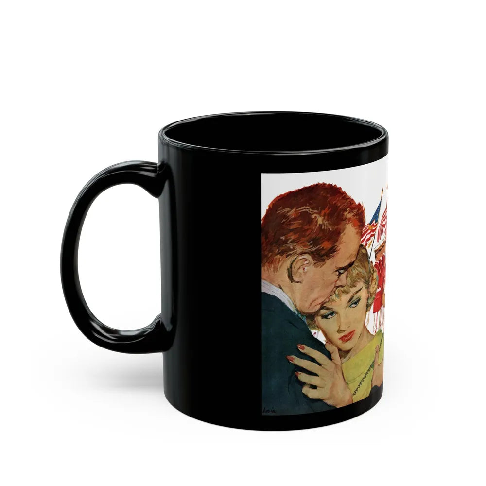 A Very Dear Friend, McCall's, June 1956 - Black Coffee Mug-Go Mug Yourself