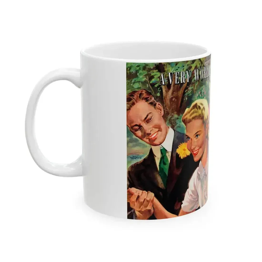 A Very Wordly Woman (1), Life Story magazine, May 1944 - White Coffee Mug - Go Mug Yourself