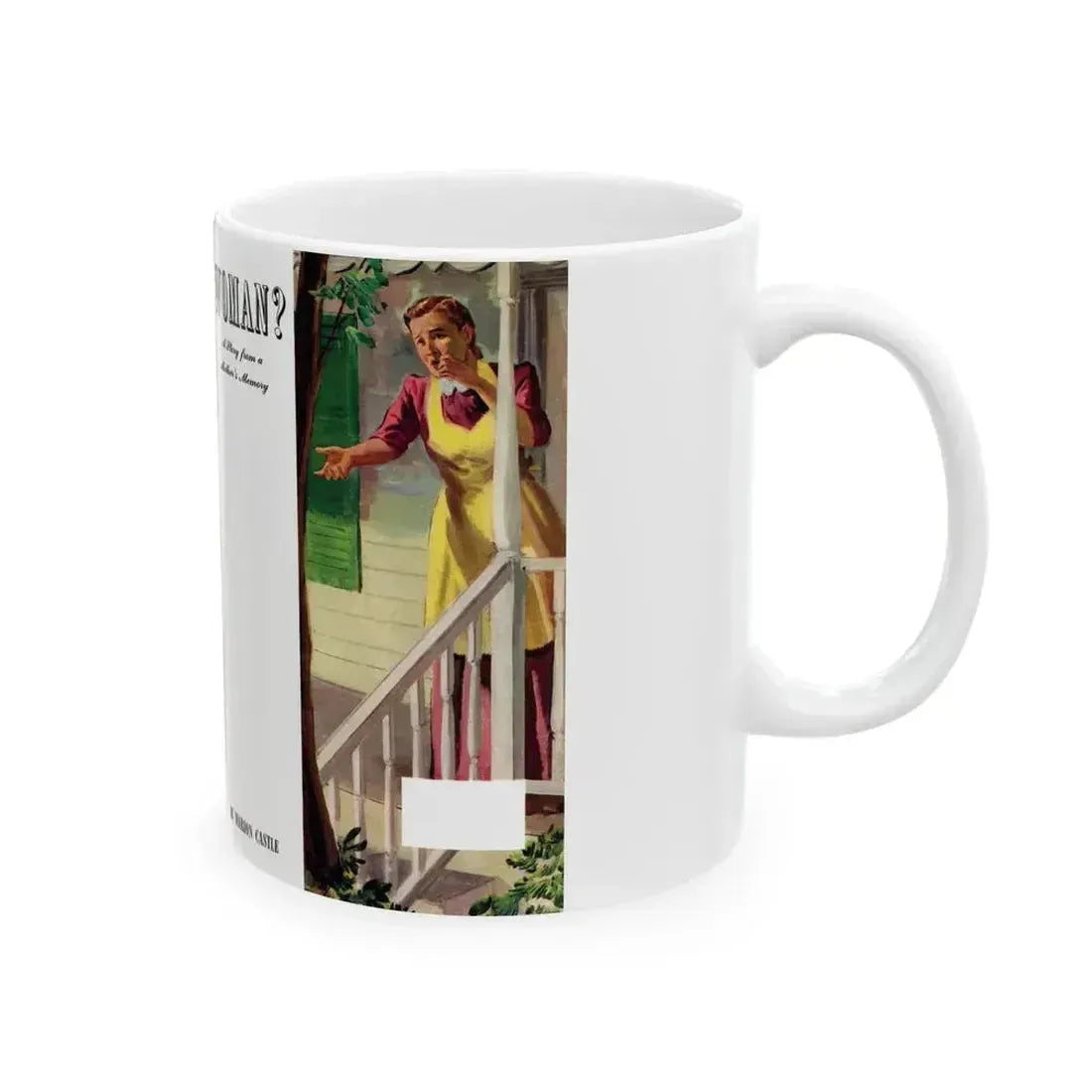 A Very Wordly Woman (1), Life Story magazine, May 1944 - White Coffee Mug - Go Mug Yourself