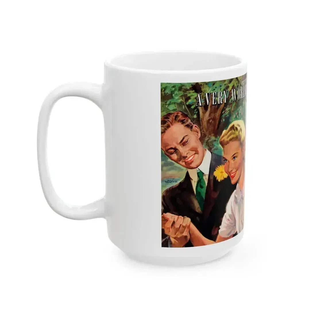 A Very Wordly Woman (1), Life Story magazine, May 1944 - White Coffee Mug - Go Mug Yourself