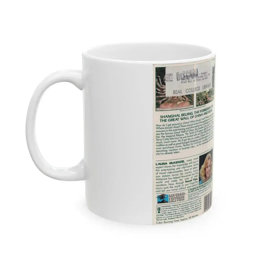 A VIDEO TRAVEL GUIDE TO MAINELAND CHINA (VHS COVER) - White Coffee Mug - Go Mug Yourself