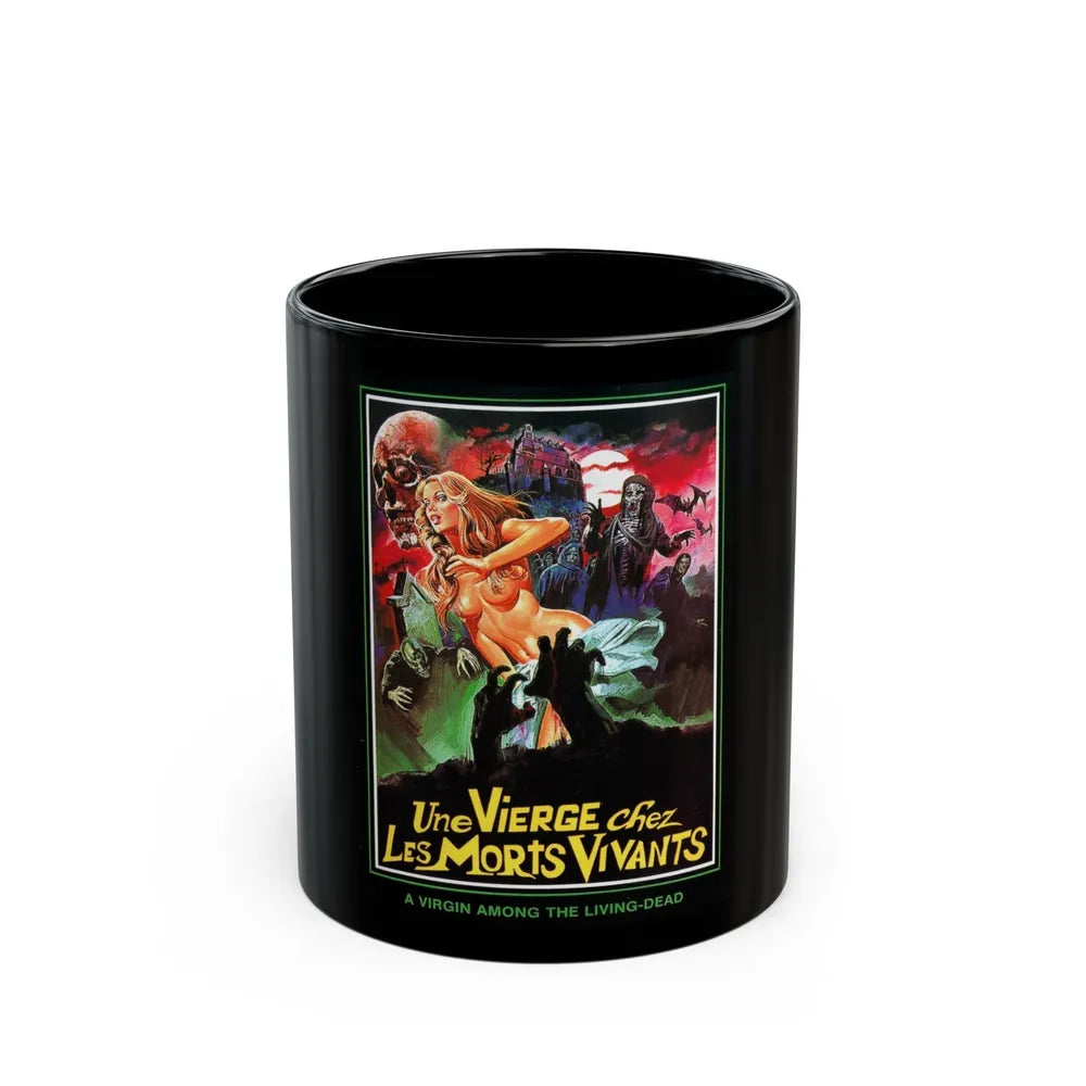 A VIRGIN AMONG THE LIVING DEAD 1973 Movie Poster - Black Coffee Mug-11oz-Go Mug Yourself