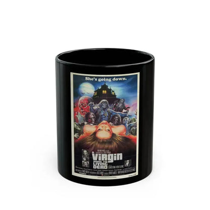 A VIRGIN AMONG THE LIVING DEAD (RETRO) 1973 Movie Poster - Black Coffee Mug 11oz - Go Mug Yourself