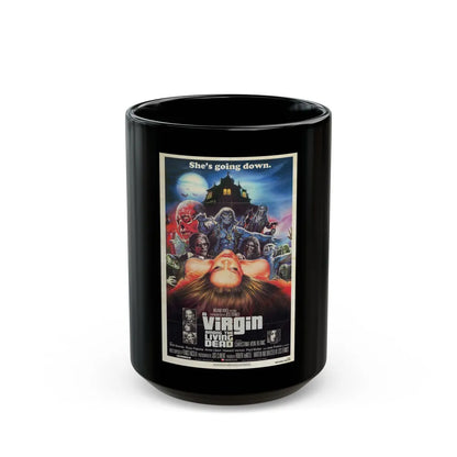 A VIRGIN AMONG THE LIVING DEAD (RETRO) 1973 Movie Poster - Black Coffee Mug-15oz-Go Mug Yourself