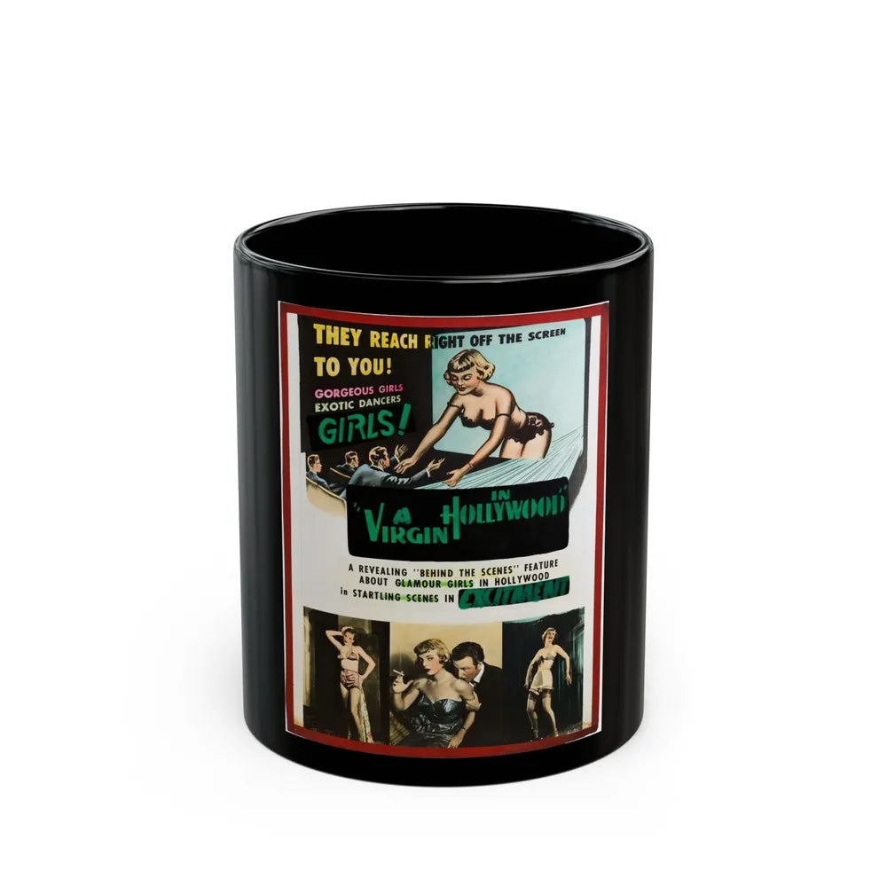 A VIRGIN IN HOLLYWOOD 1953 Movie Poster - Black Coffee Mug-11oz-Go Mug Yourself