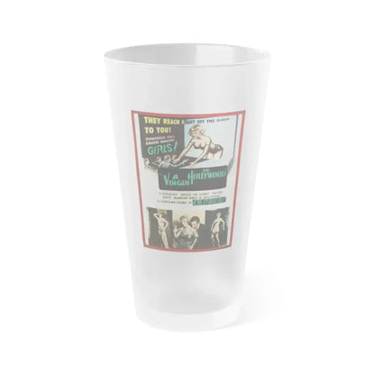 A VIRGIN IN HOLLYWOOD 1953 Movie Poster - Frosted Pint Glass 16oz Default Title - Go Mug Yourself