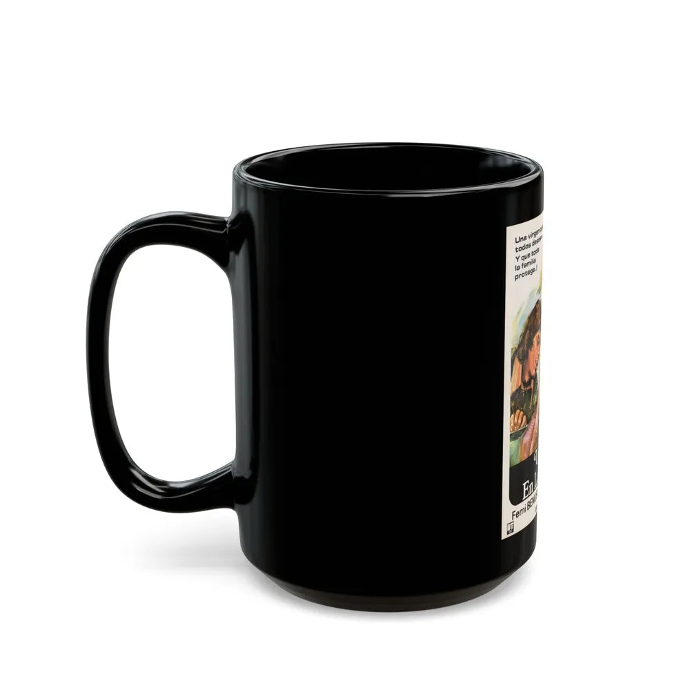 A VIRGIN IN THE FAMILY 1975 Movie Poster - Black Coffee Mug-Go Mug Yourself