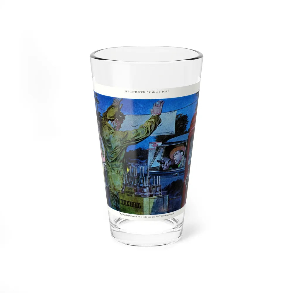 A Visit From The Fat Man, 1952 (Magazine Illustration) Pint Glass 16oz-16oz-Go Mug Yourself