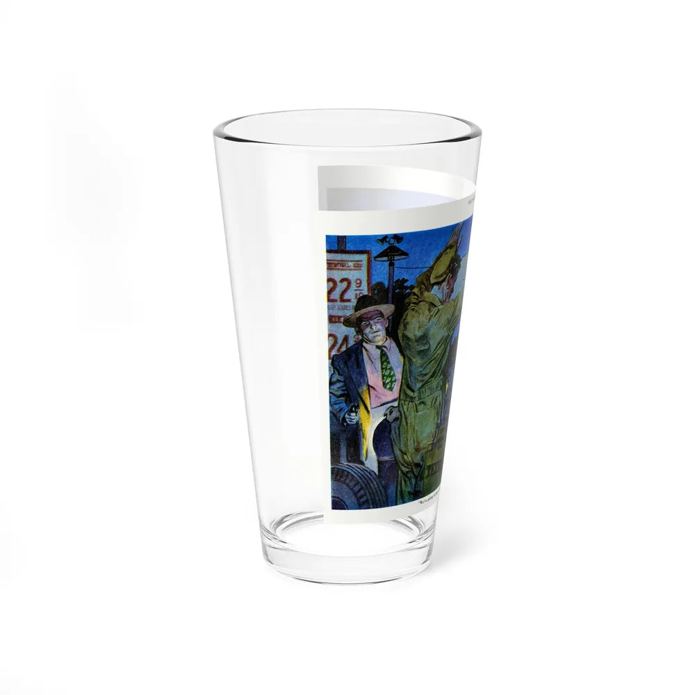 A Visit From The Fat Man, 1952 (Magazine Illustration) Pint Glass 16oz-Go Mug Yourself