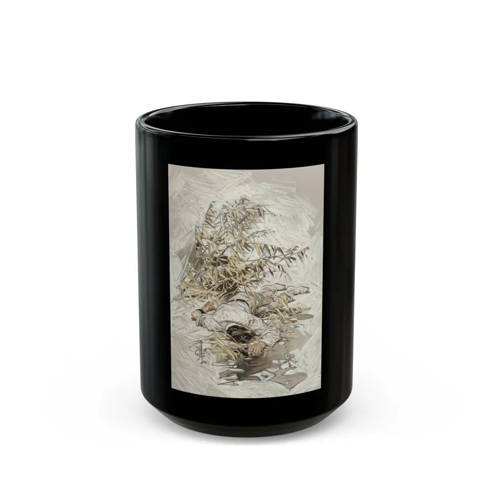 A Voice in the Rice interior book illustration, 1910 - Black Coffee Mug-15oz-Go Mug Yourself