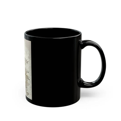 A Voice in the Rice interior book illustration, 1910 - Black Coffee Mug-Go Mug Yourself