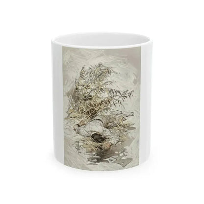 A Voice in the Rice interior book illustration, 1910 - White Coffee Mug 11oz - Go Mug Yourself