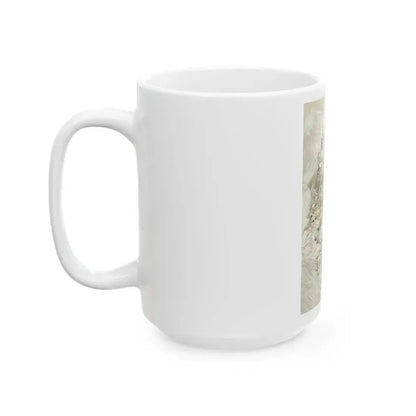 A Voice in the Rice interior book illustration, 1910 - White Coffee Mug - Go Mug Yourself