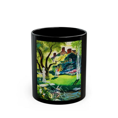 A Walk in the Garden - Black Coffee Mug-11oz-Go Mug Yourself