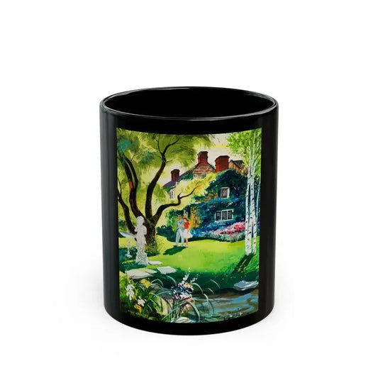 A Walk in the Garden - Black Coffee Mug 11oz - Go Mug Yourself