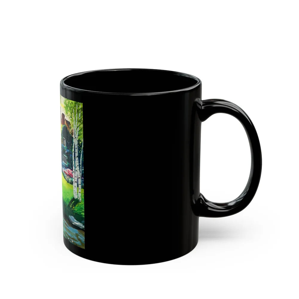 A Walk in the Garden - Black Coffee Mug-Go Mug Yourself