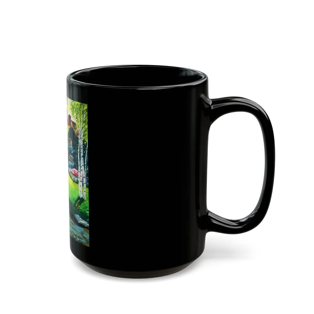 A Walk in the Garden - Black Coffee Mug-Go Mug Yourself