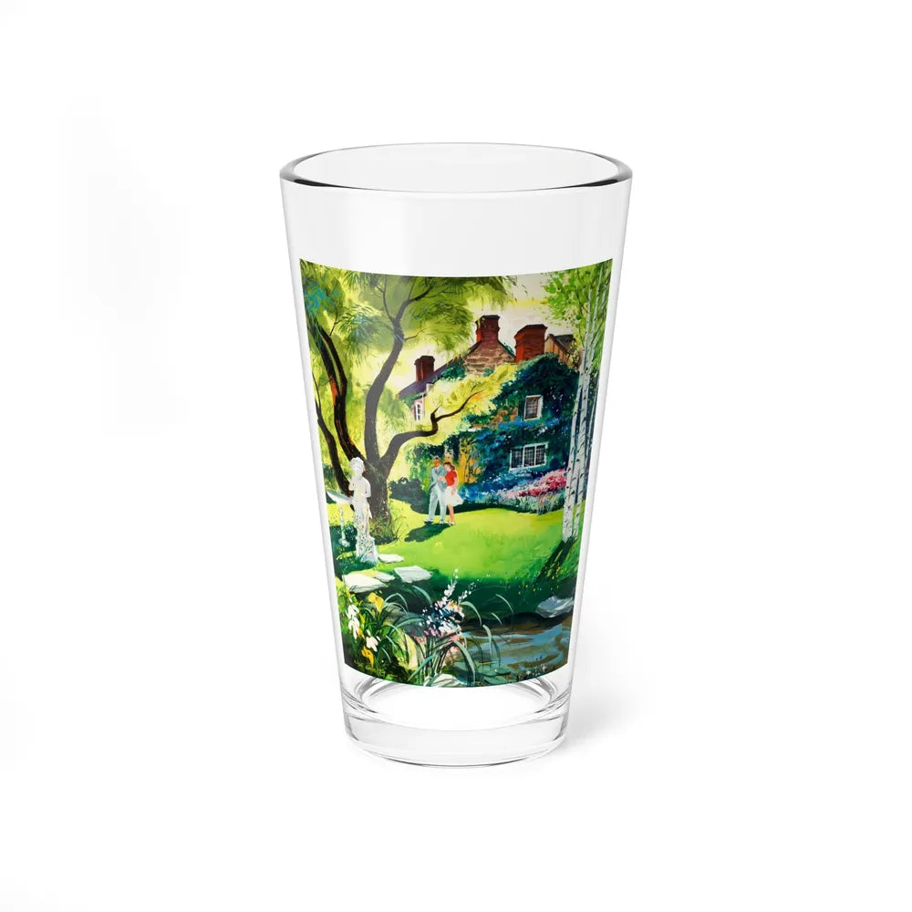 A Walk in the Garden (Magazine Illustration) Pint Glass 16oz-16oz-Go Mug Yourself