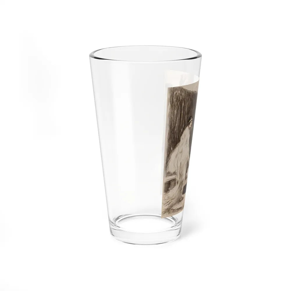 A Walk (Magazine Illustration) Pint Glass 16oz-Go Mug Yourself