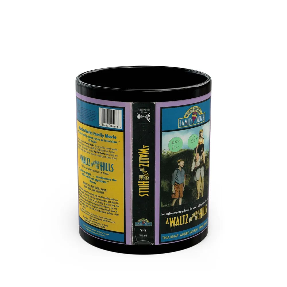 A WALTZ THROUGH THE HILLS WONDERWORKS FAMILY MOVIE (VHS COVER) - Black Coffee Mug-11oz-Go Mug Yourself