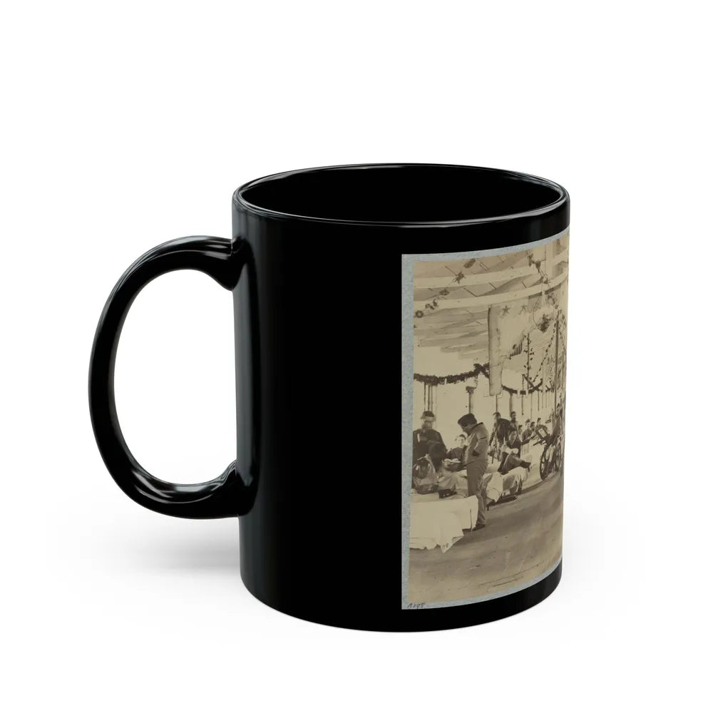 A Ward In Armory Square Hospital, Washington, D.C. (U.S. Civil War) Black Coffee Mug-Go Mug Yourself