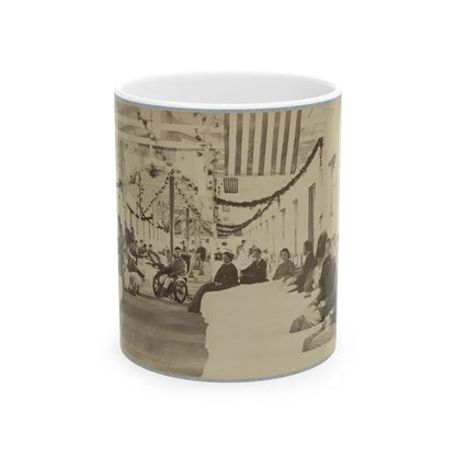 A Ward In Armory Square Hospital, Washington, D.C. (U.S. Civil War) White Coffee Mug-11oz-Go Mug Yourself