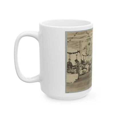 A Ward In Armory Square Hospital, Washington, D.C. (U.S. Civil War) White Coffee Mug-Go Mug Yourself