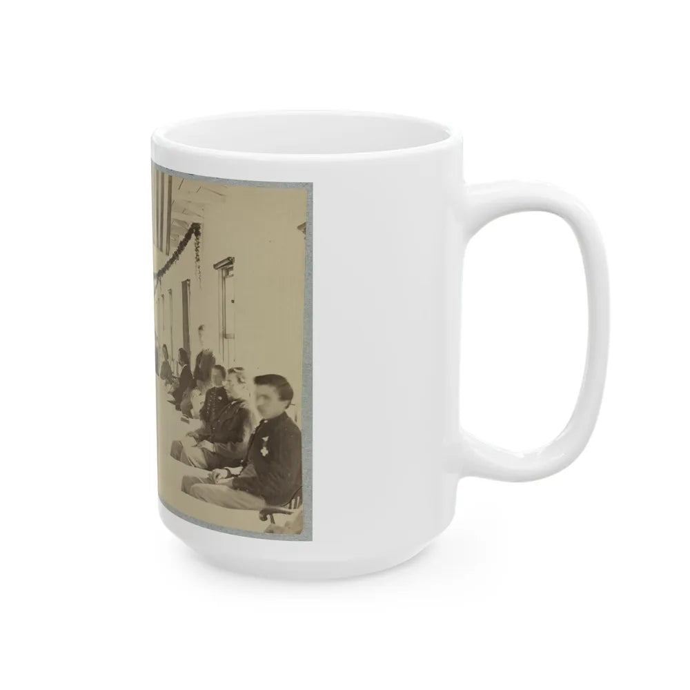 A Ward In Armory Square Hospital, Washington, D.C. (U.S. Civil War) White Coffee Mug-Go Mug Yourself