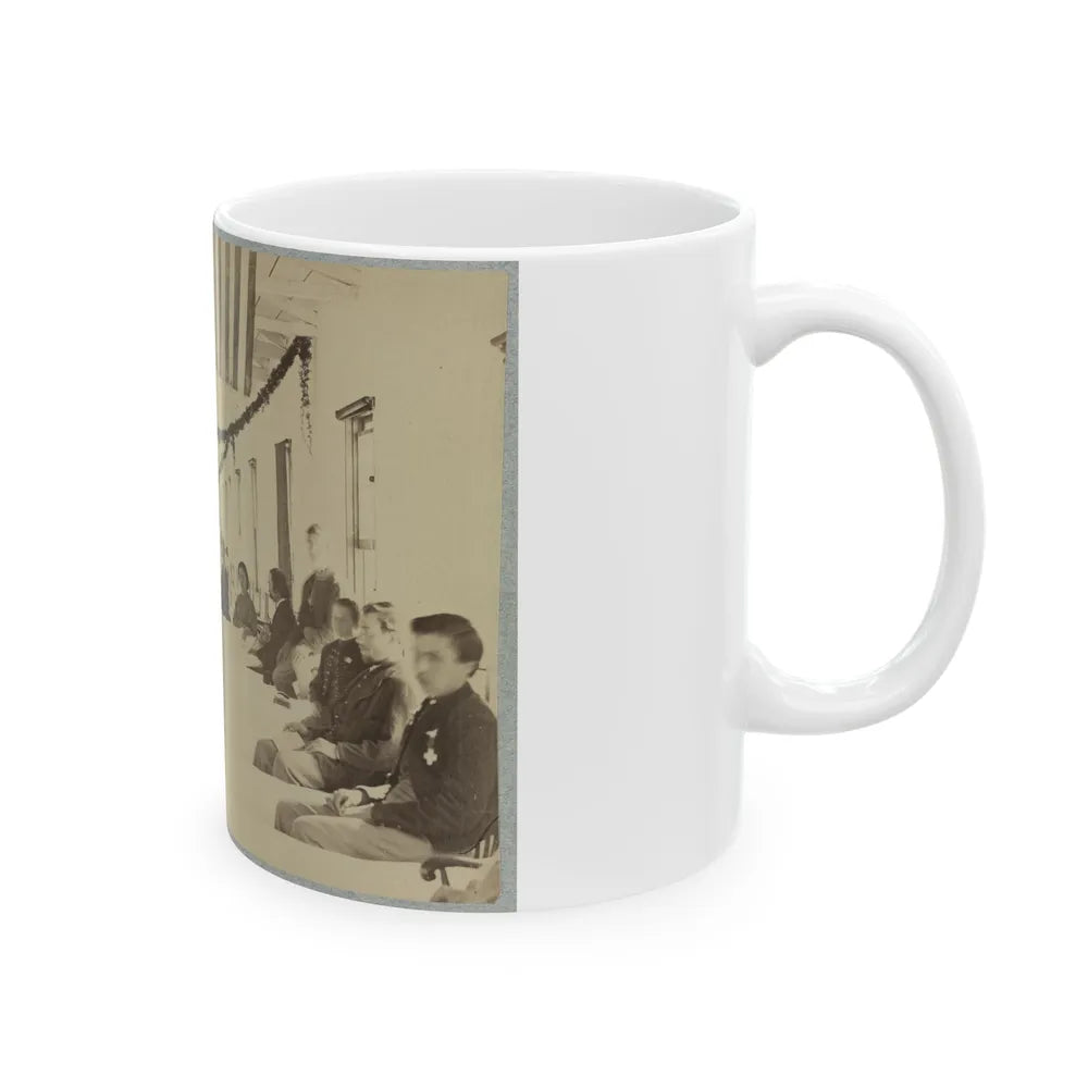 A Ward In Armory Square Hospital, Washington, D.C. (U.S. Civil War) White Coffee Mug-Go Mug Yourself