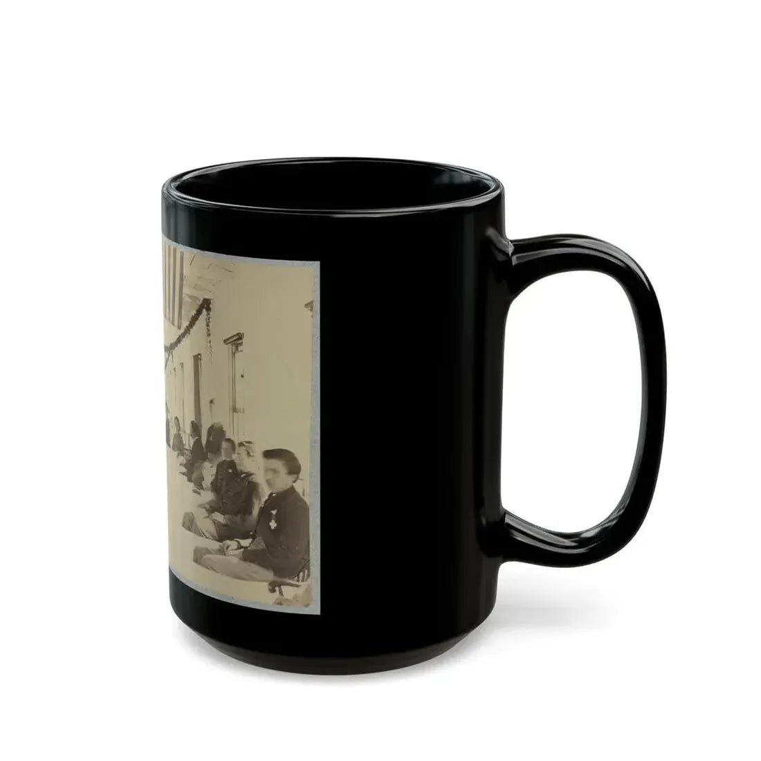 A Ward In Armory Square Hospital, Washington, D.C. (U.S. Civil War) Black Coffee Mug - Go Mug Yourself