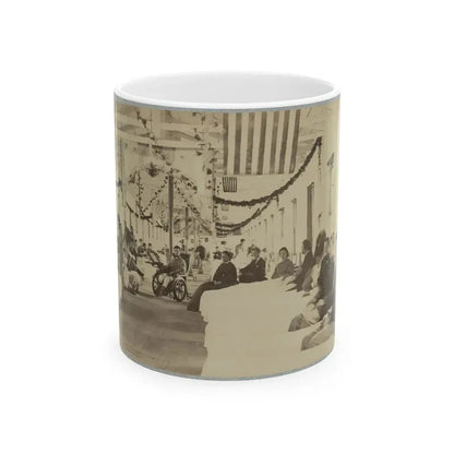 A Ward In Armory Square Hospital, Washington, D.C. (U.S. Civil War) White Coffee Mug 11oz - Go Mug Yourself