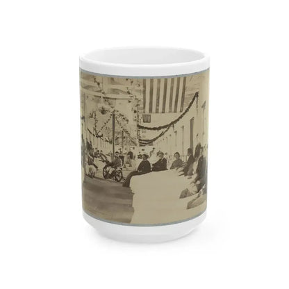 A Ward In Armory Square Hospital, Washington, D.C. (U.S. Civil War) White Coffee Mug 15oz - Go Mug Yourself