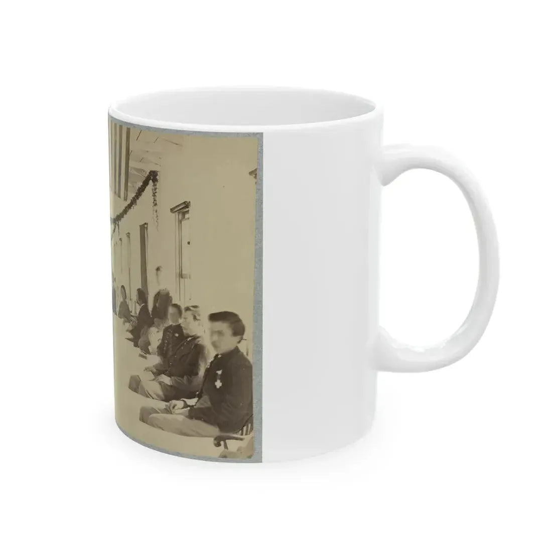 A Ward In Armory Square Hospital, Washington, D.C. (U.S. Civil War) White Coffee Mug - Go Mug Yourself