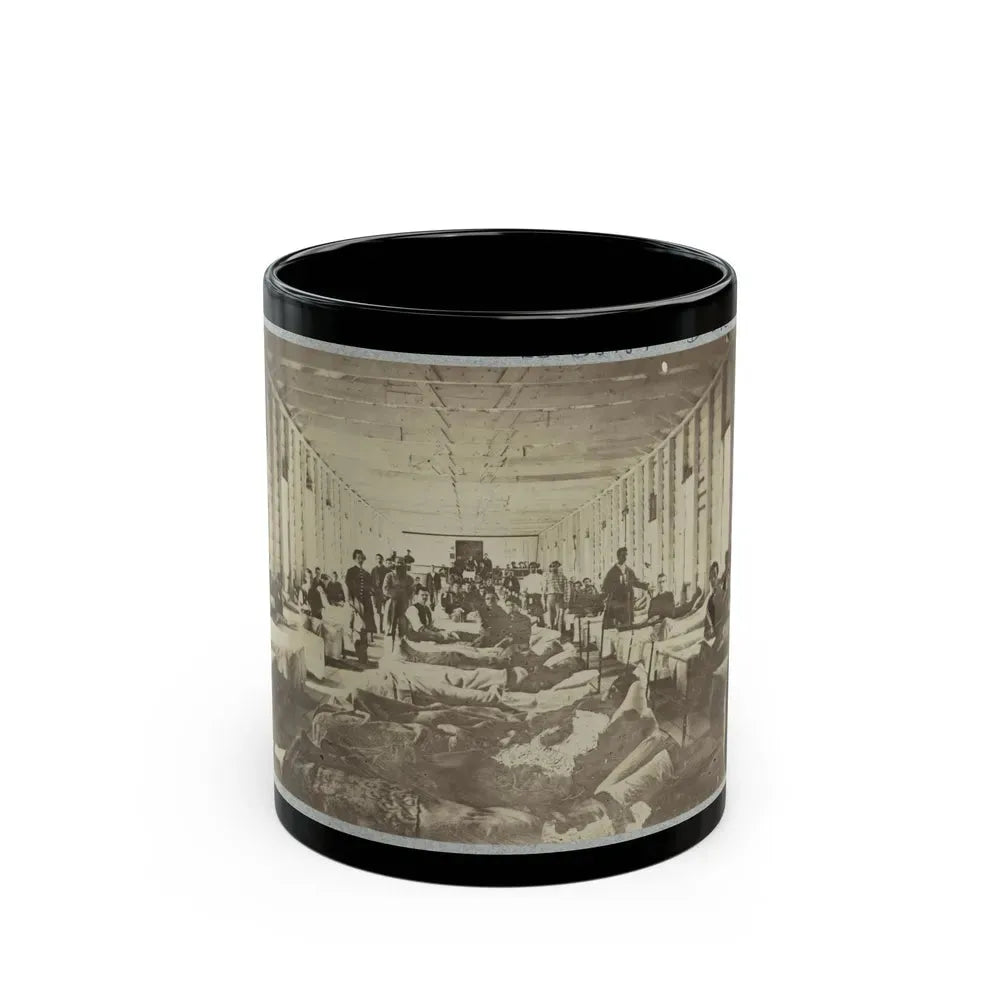 A Ward In Hospital At Convalescent Camp Near Alexandria, Va. (U.S. Civil War) Black Coffee Mug 11oz - Go Mug Yourself