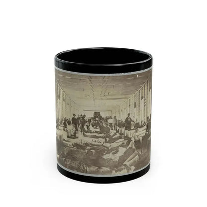 A Ward In Hospital At Convalescent Camp Near Alexandria, Va. (U.S. Civil War) Black Coffee Mug 11oz - Go Mug Yourself