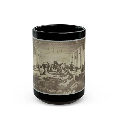 A Ward In Hospital At Convalescent Camp Near Alexandria, Va. (U.S. Civil War) Black Coffee Mug 15oz - Go Mug Yourself