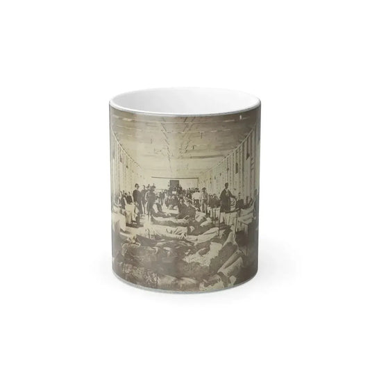 A Ward in Hospital at Convalescent Camp Near Alexandria, Va. (U.S. Civil War) Color Changing Coffee Mug 11oz Default Title 11oz - Go Mug Yourself
