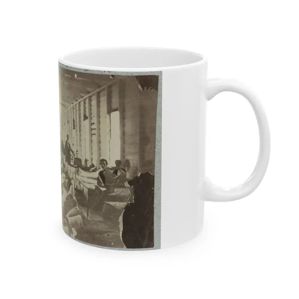 A Ward In Hospital At Convalescent Camp Near Alexandria, Va. (U.S. Civil War) White Coffee Mug - Go Mug Yourself